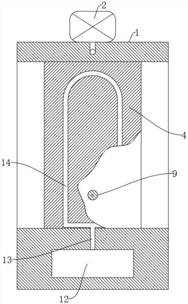 Water pump shell shaping device and operation method thereof