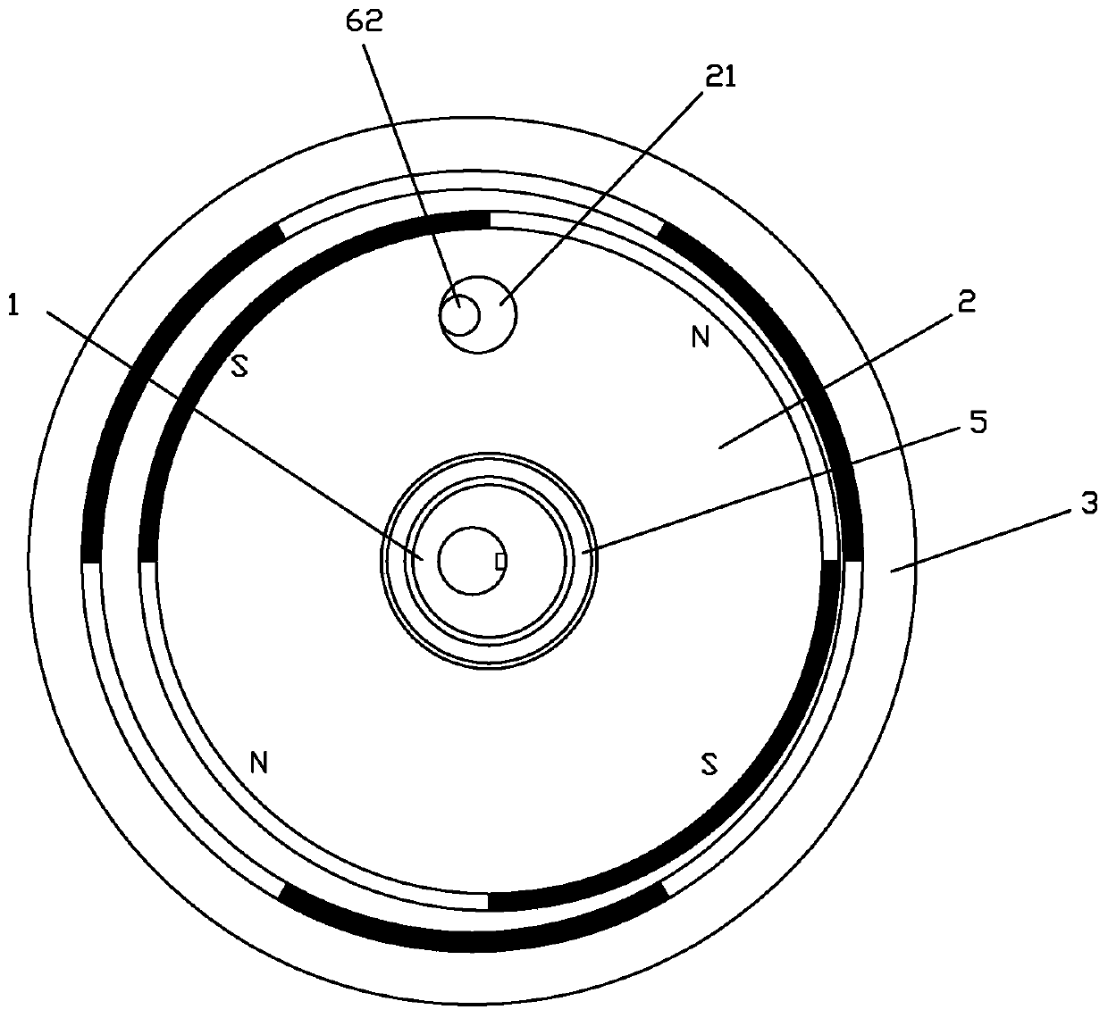 Permanent magnet transmission speed change mechanism