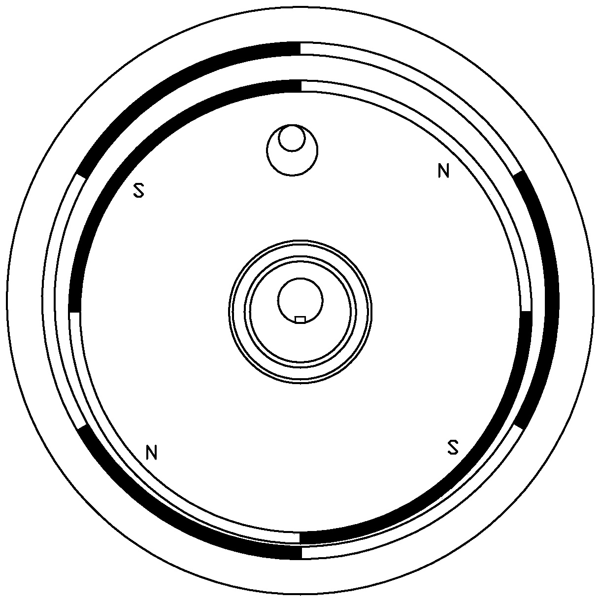 Permanent magnet transmission speed change mechanism