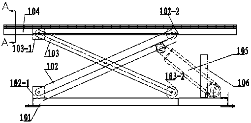 Lifting trolley used for transporting cuboid metal plates in neutralization box