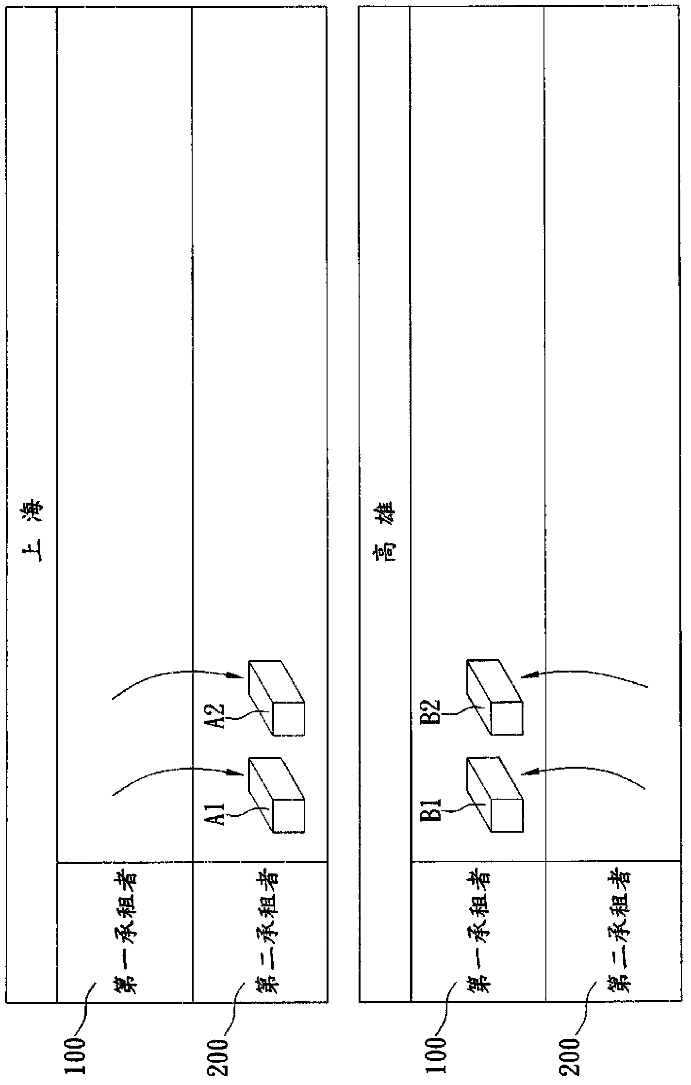 Lease exchange method for leased containers