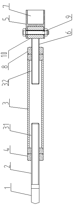 A knife switch opening distance adjustment jig with angle limit