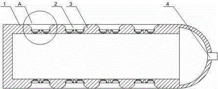 Water plugging device for petroleum pipeline maintenance