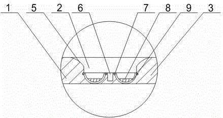 Water plugging device for petroleum pipeline maintenance