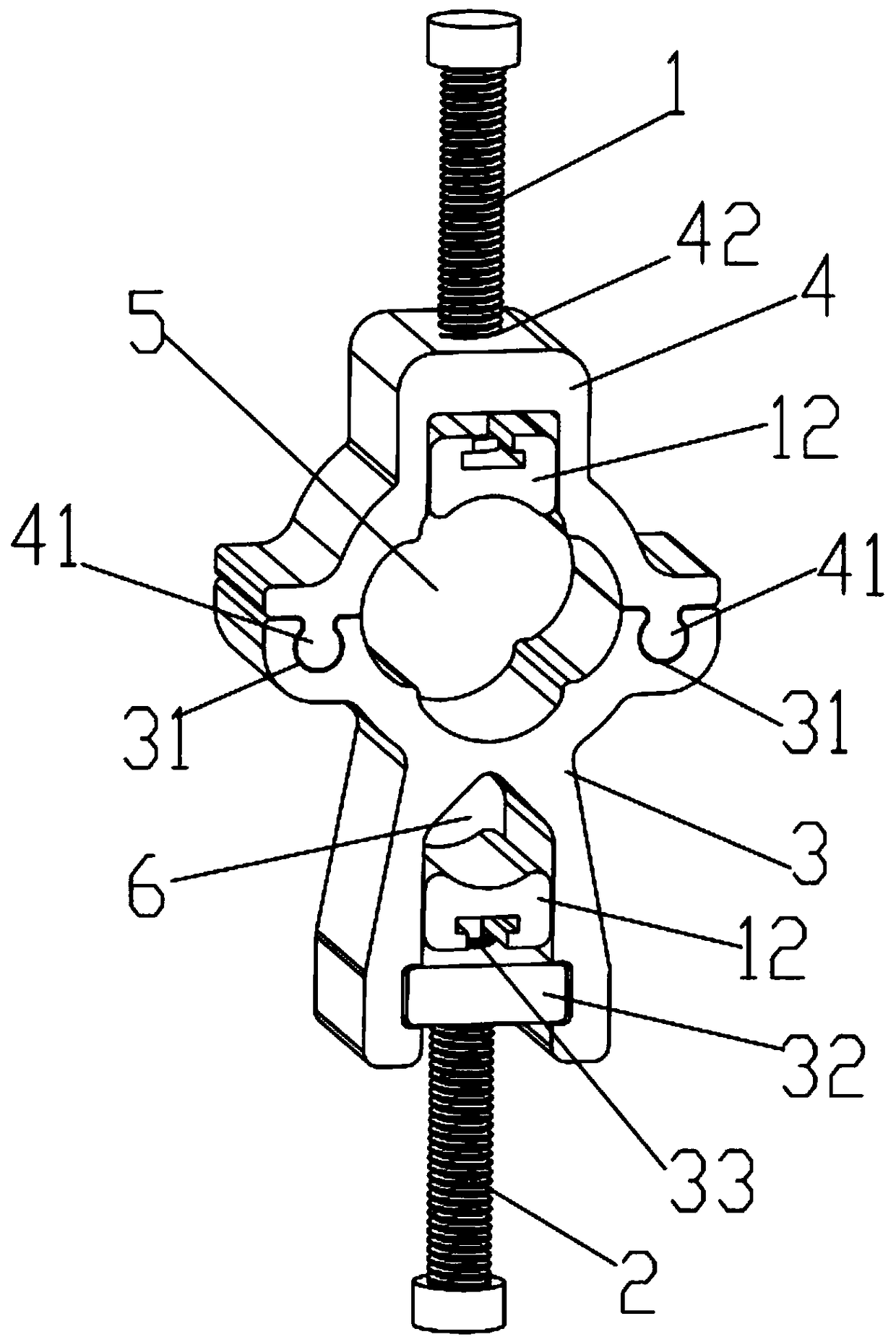 A multi-core cable splitter