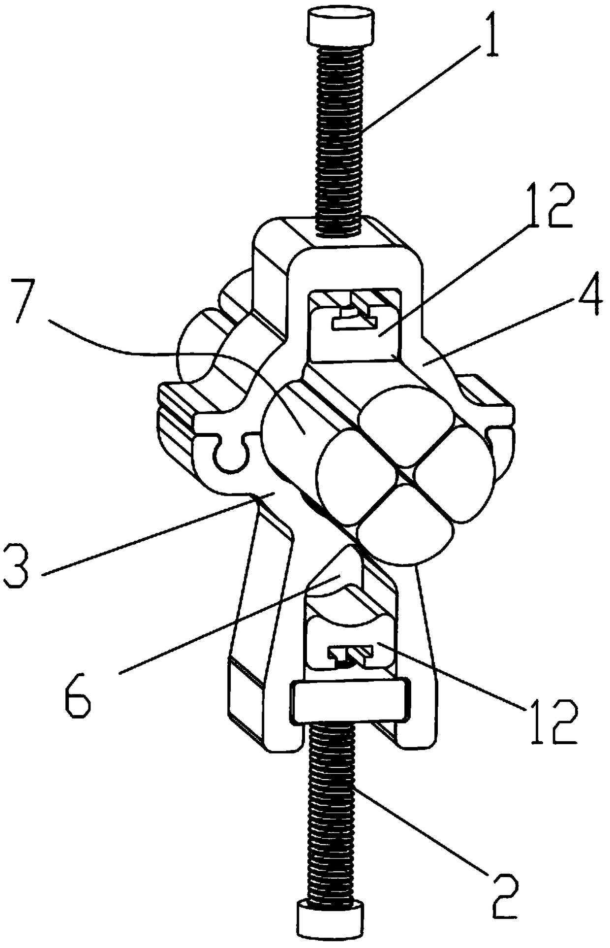 A multi-core cable splitter