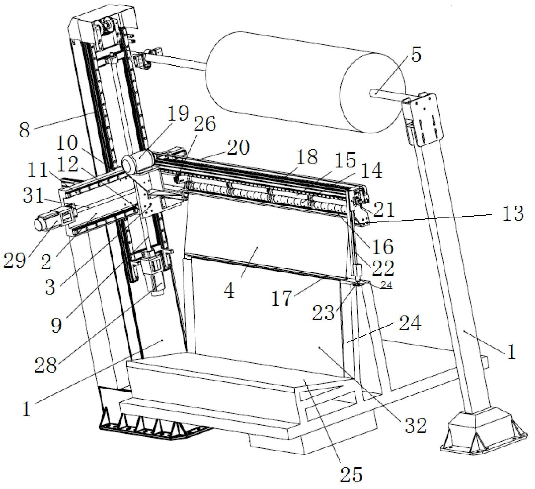 Automatic paper-spreading machine