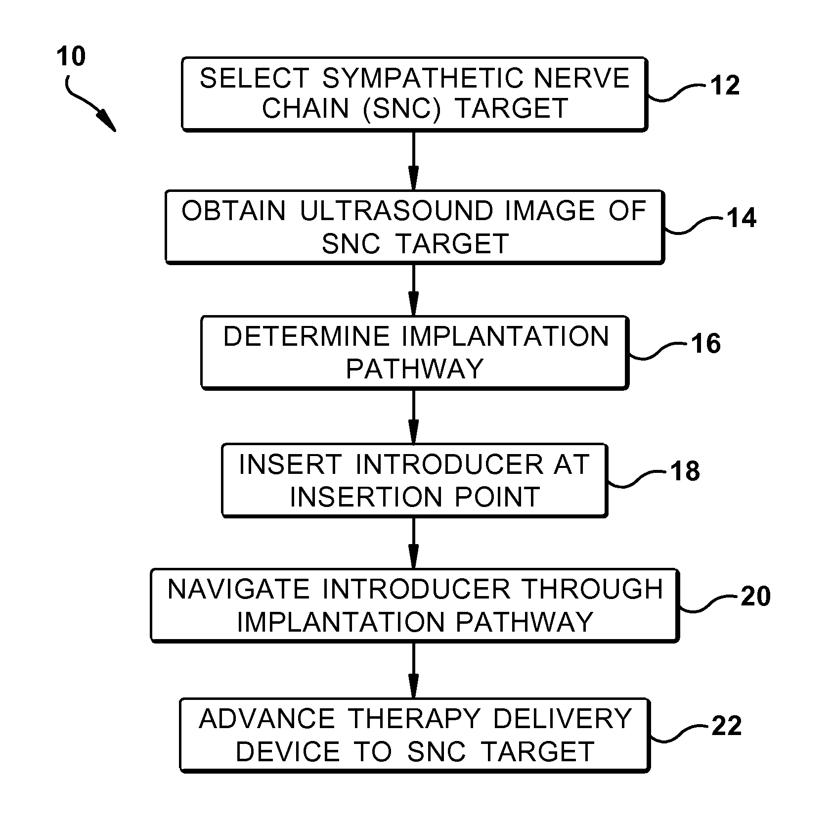 Ultrasound-guided delivery of a therapy delivery device to a nerve target