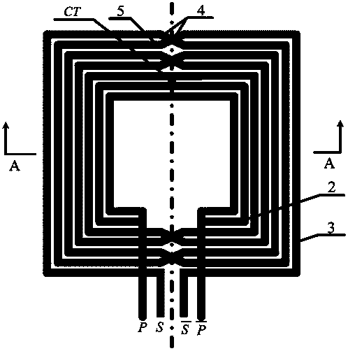 Symmetric integrated stacked transformer