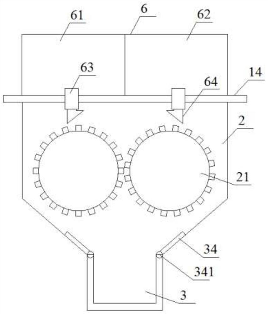 Method and device for systematized disinfection treatment of medical waste in department of gastroenterology