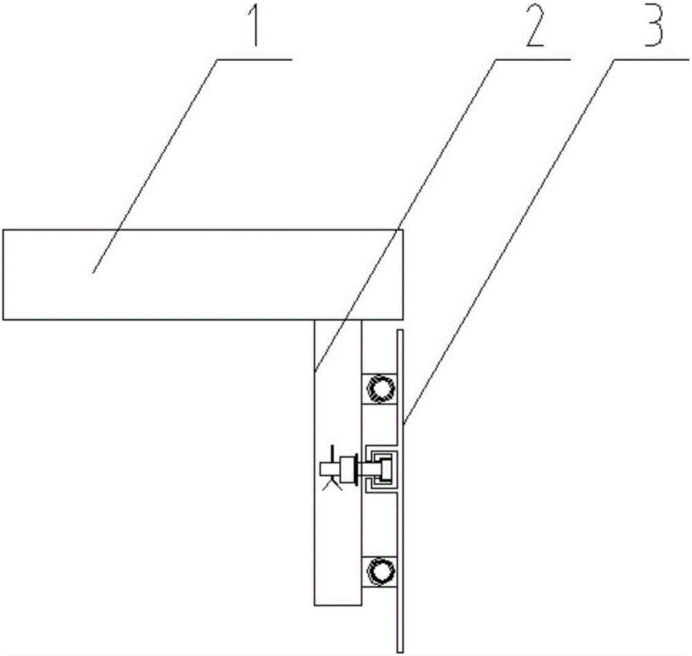 Bogie skirting board installation structure of high-speed EMU