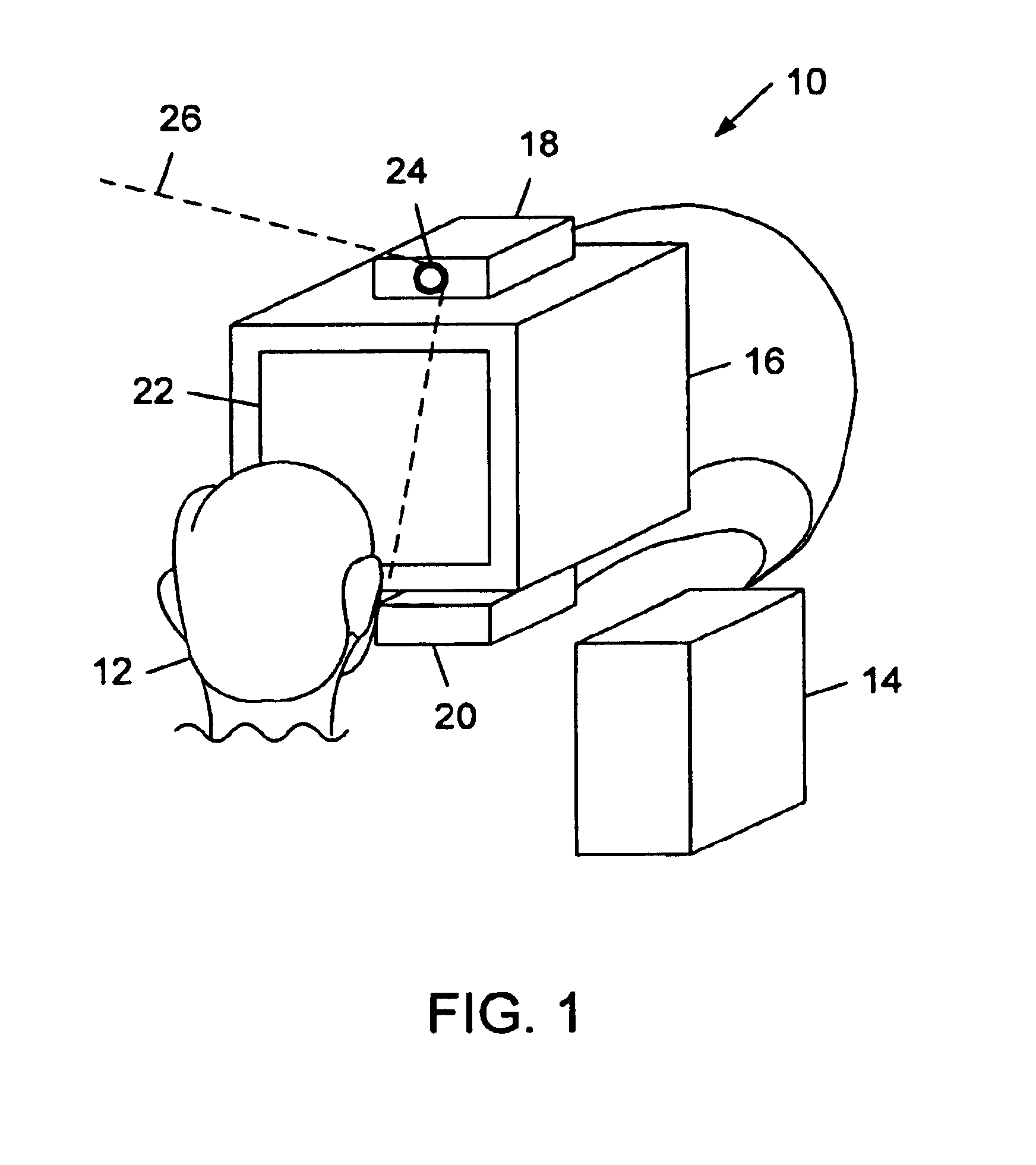 Computer system providing hands free user input via optical means for navigation or zooming