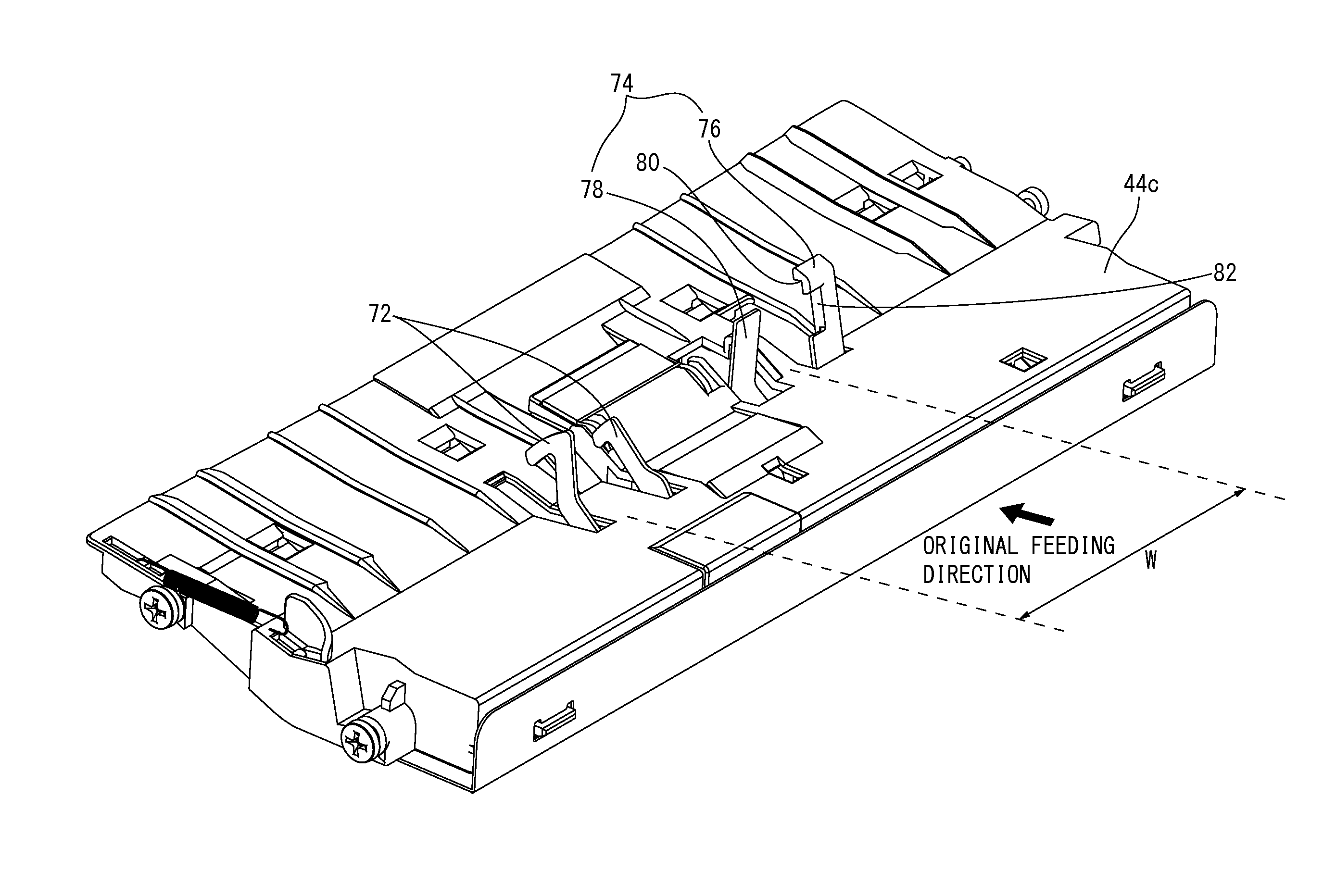 Paper feed apparatus, image reading apparatus comprising paper feed apparatus, and image forming apparatus comprising image reading apparatus