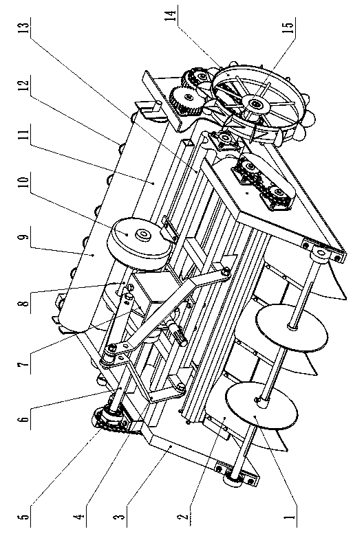 Film-cutting removing and film-lifting winding type mulching film picking machine