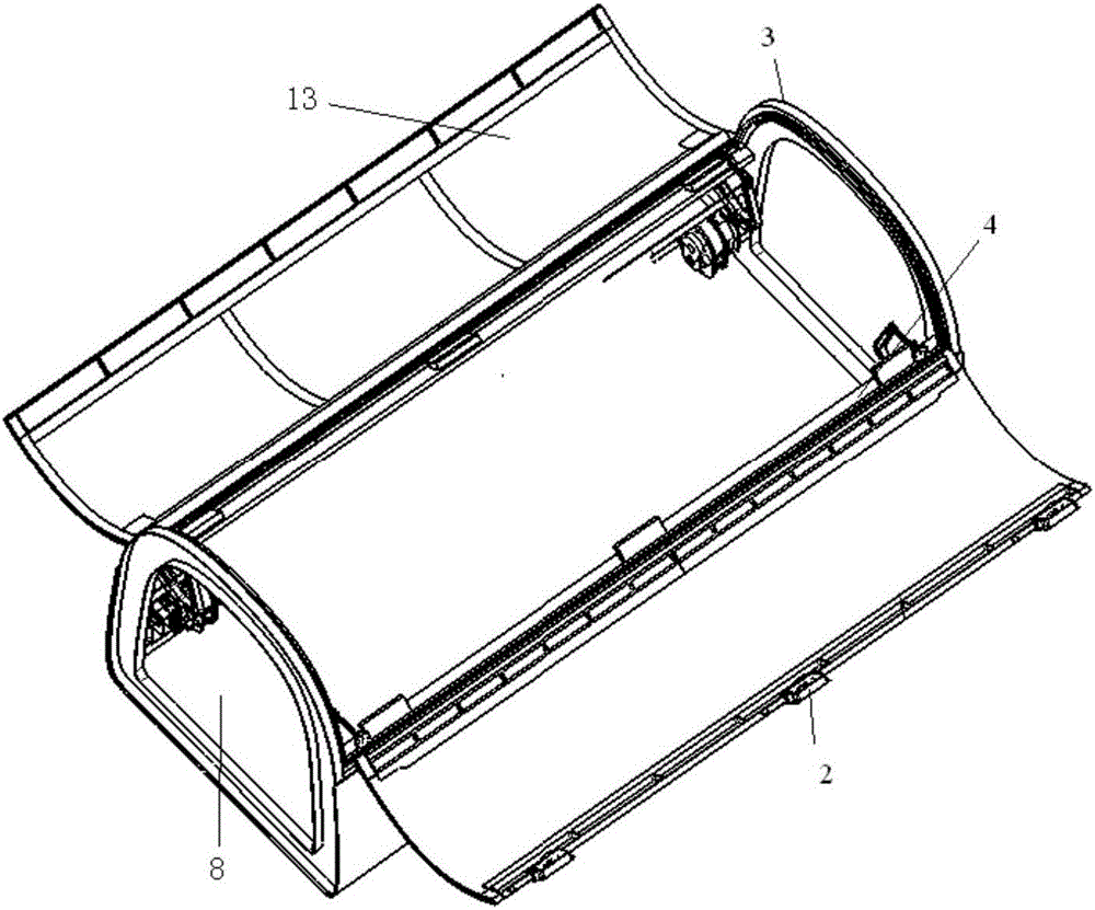 Effective load space cabin structure applicable to orbiter