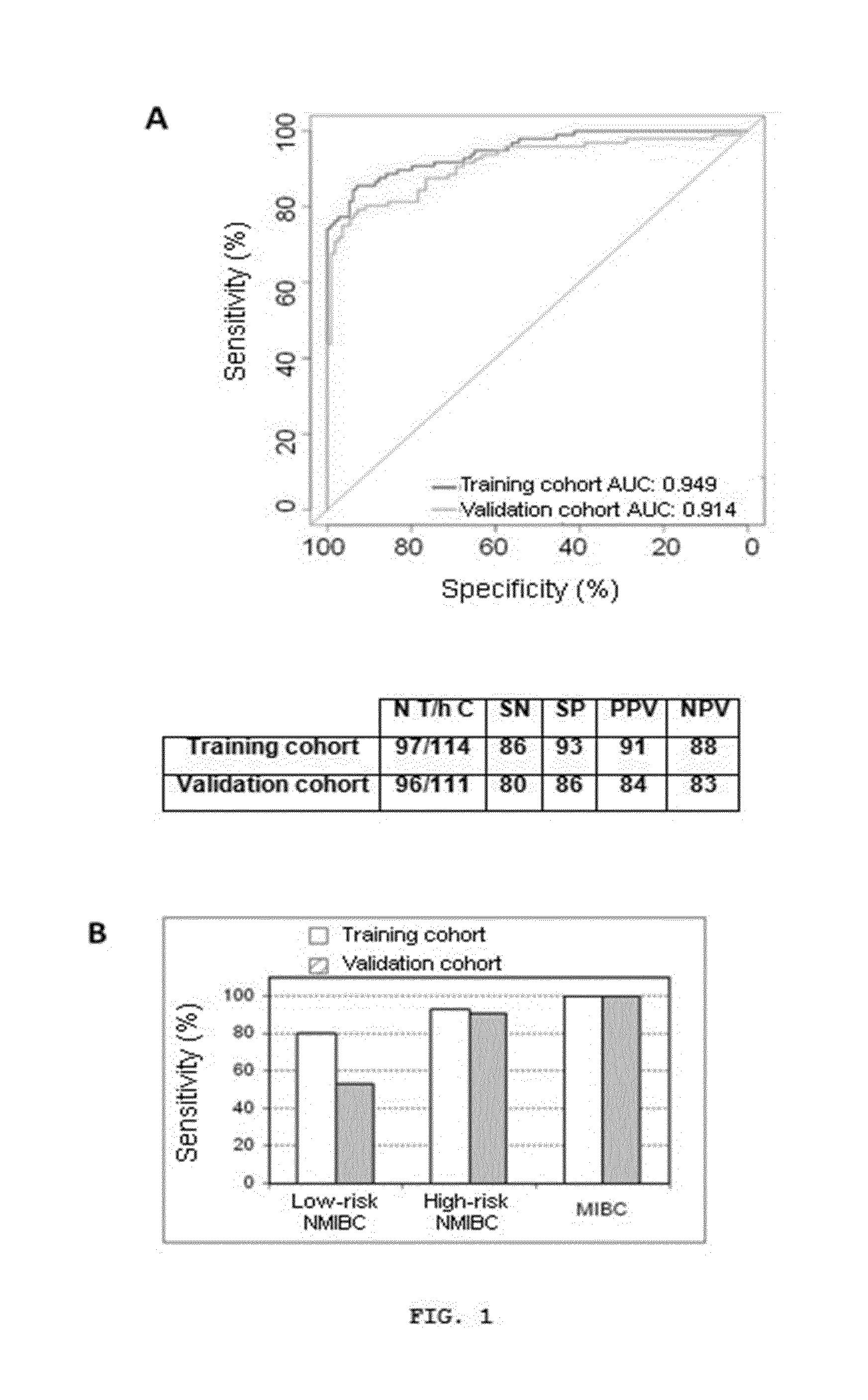 Non-invasive diagnostic method for diagnosing bladder cancer