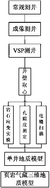 Shale gas reservoir three-dimensional geological modeling method