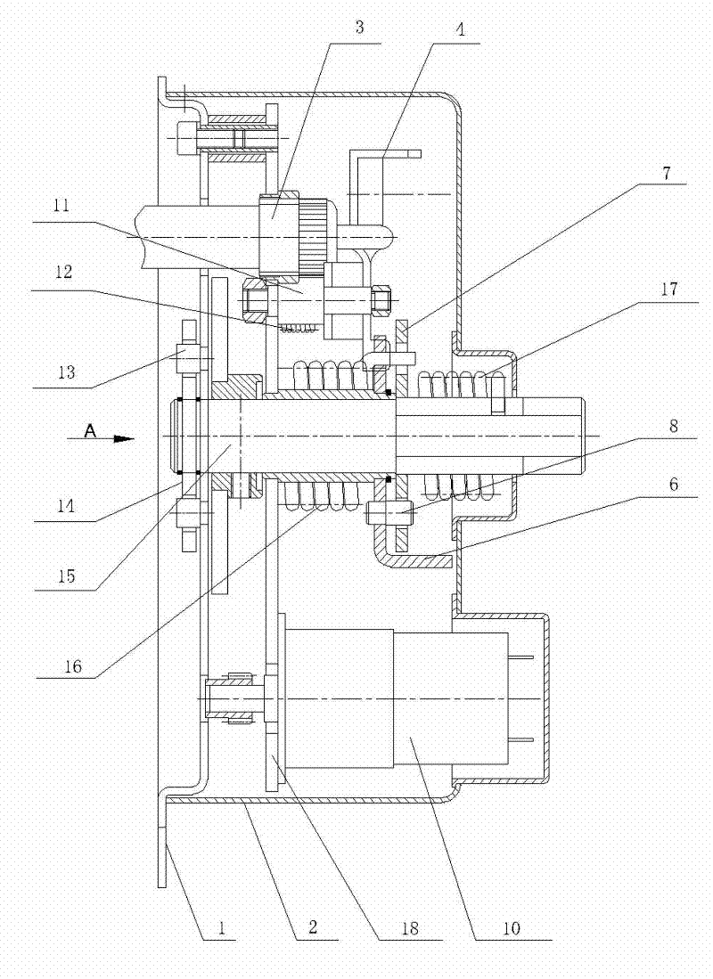 Full-automatic secondary action executing mechanism of smoke-exhausting fire-proof valve