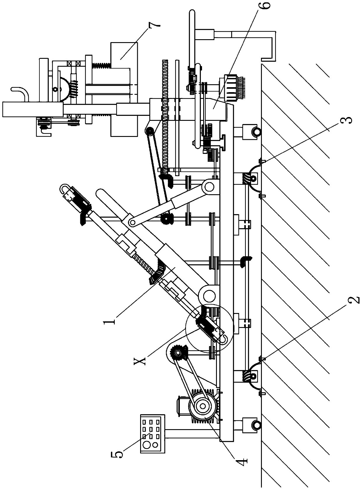 Prefabricated panel installation device