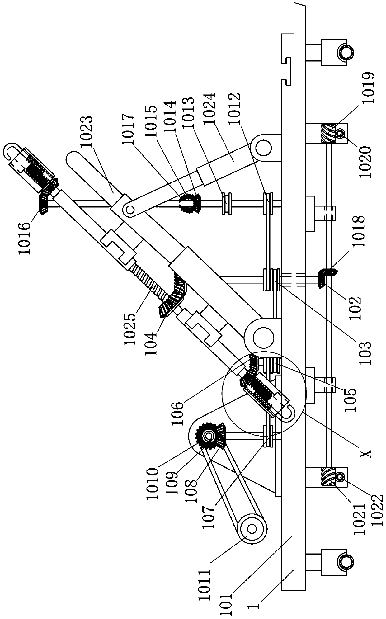 Prefabricated panel installation device