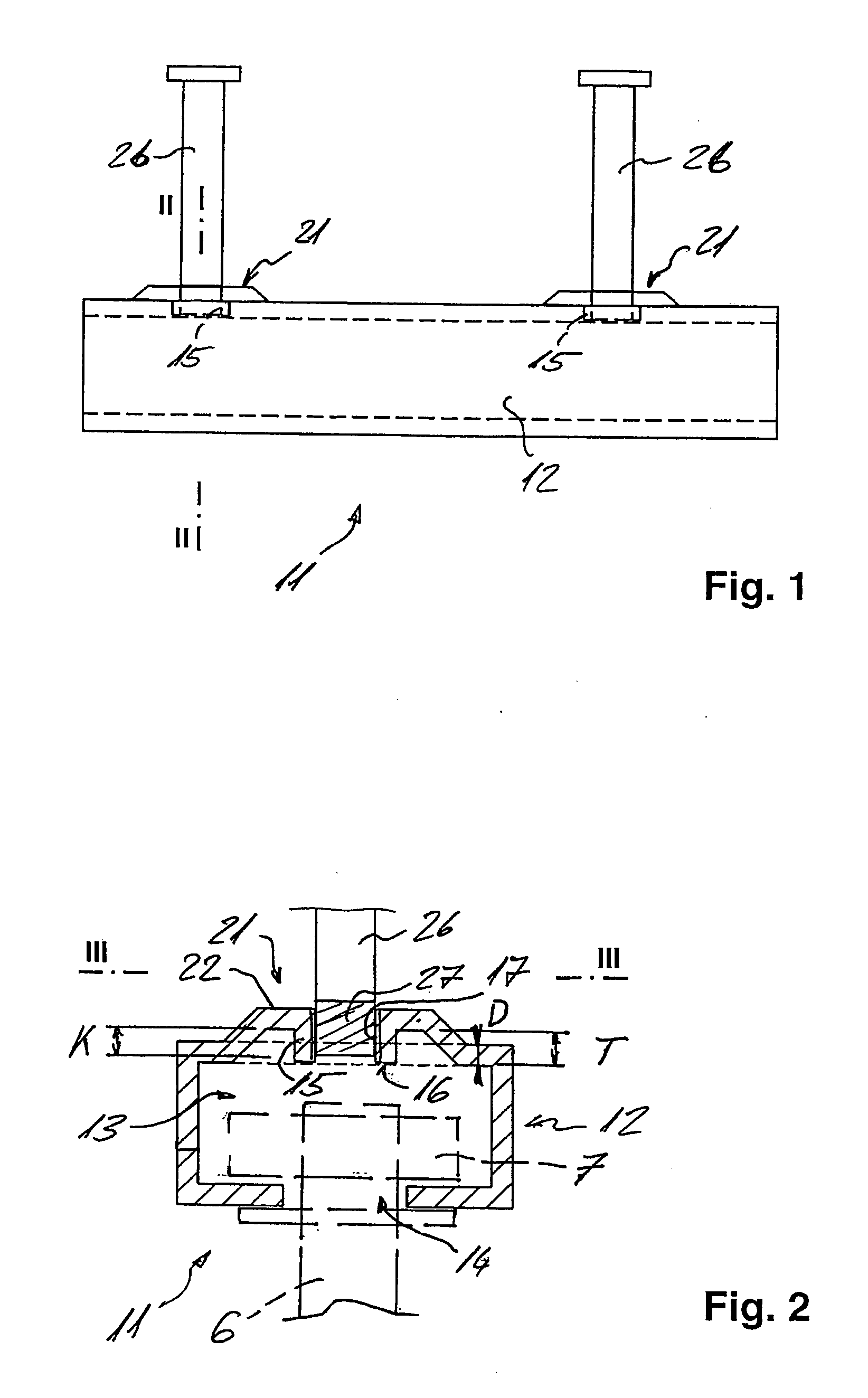 Cast-in channel