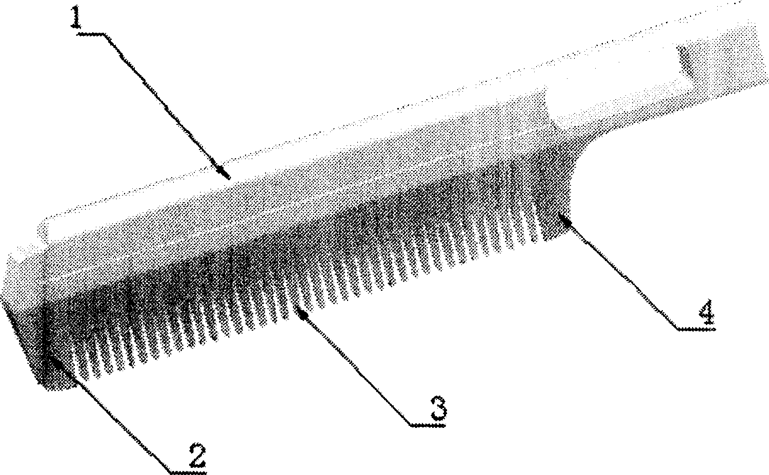 Silver oxhorn comb