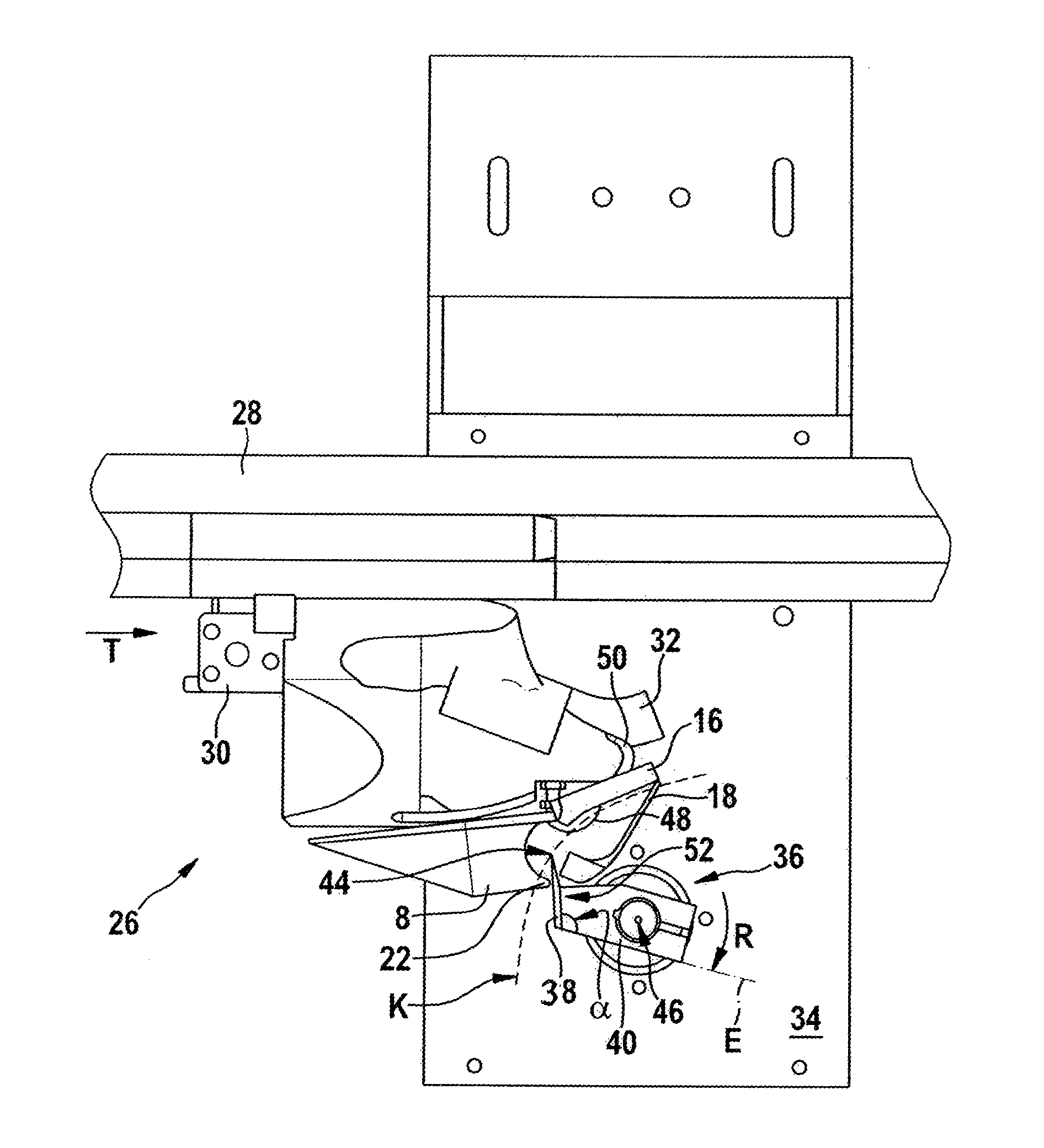 Apparatus and method for separating the wishbone from eviscerated poultry carcasses