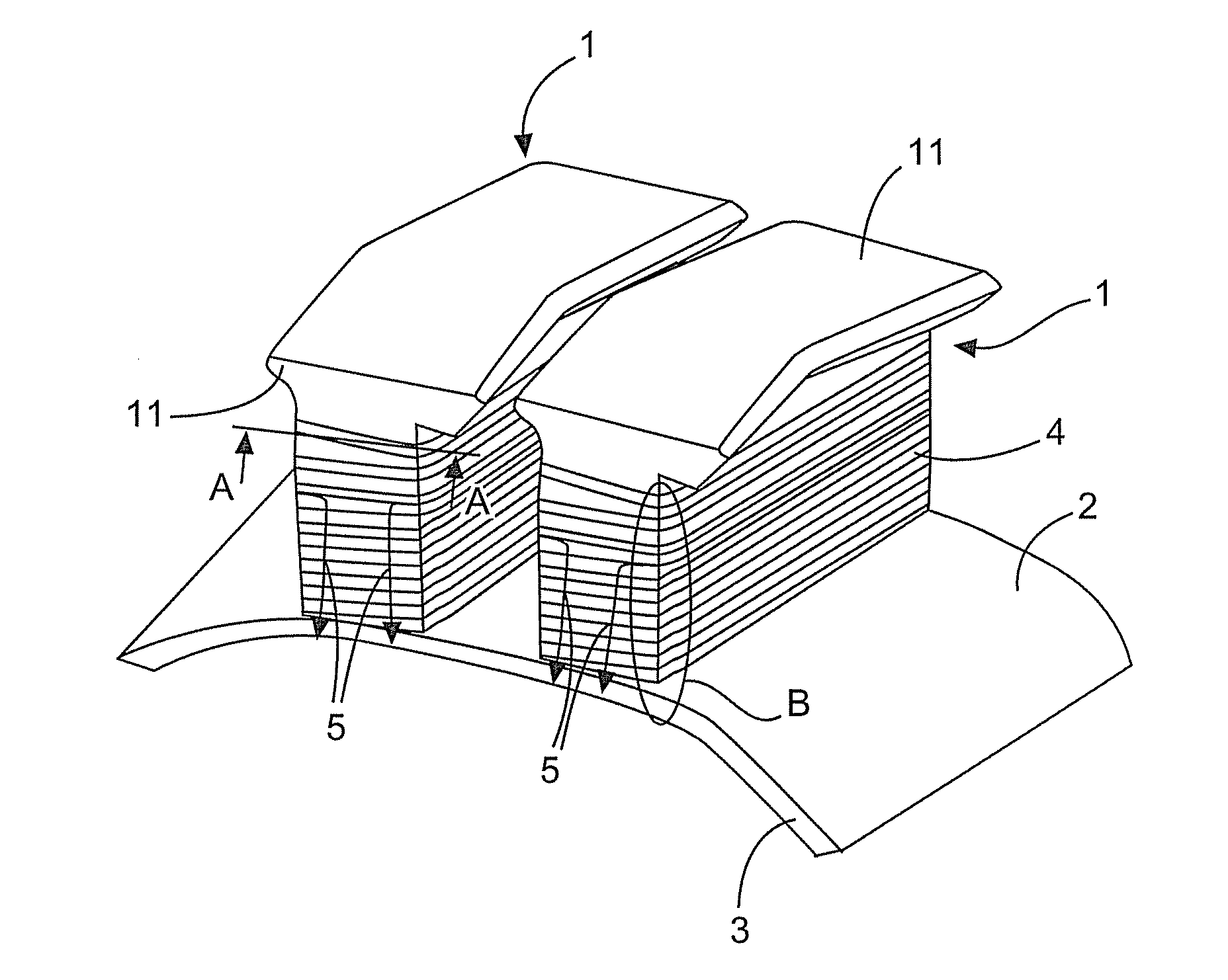 Laminated core assembly