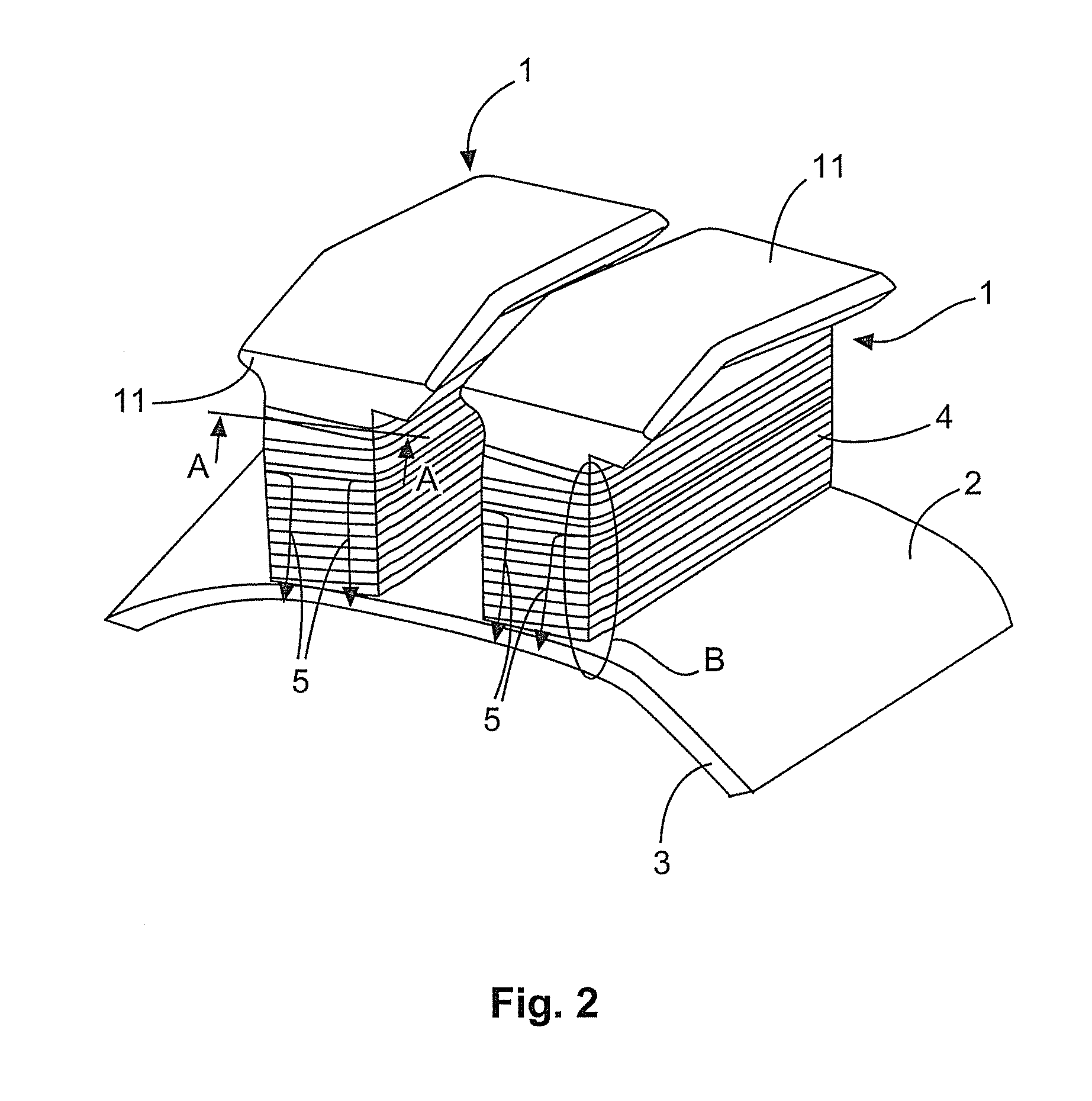 Laminated core assembly