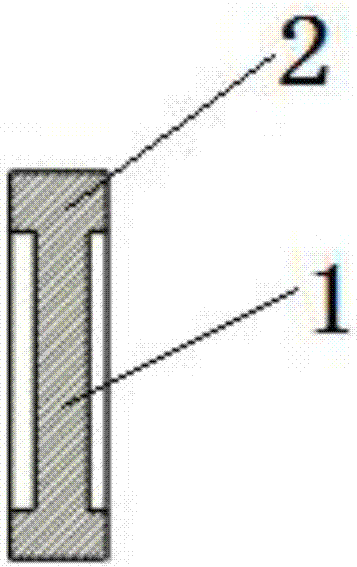 Sample structure for measuring seawater permeation depth and concentration of polymer insulating material in deep marine environment and using method of sample structure