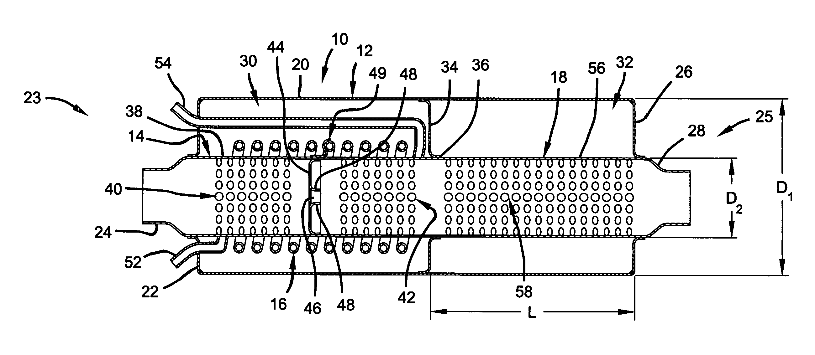 Combined muffler/heat exchanger