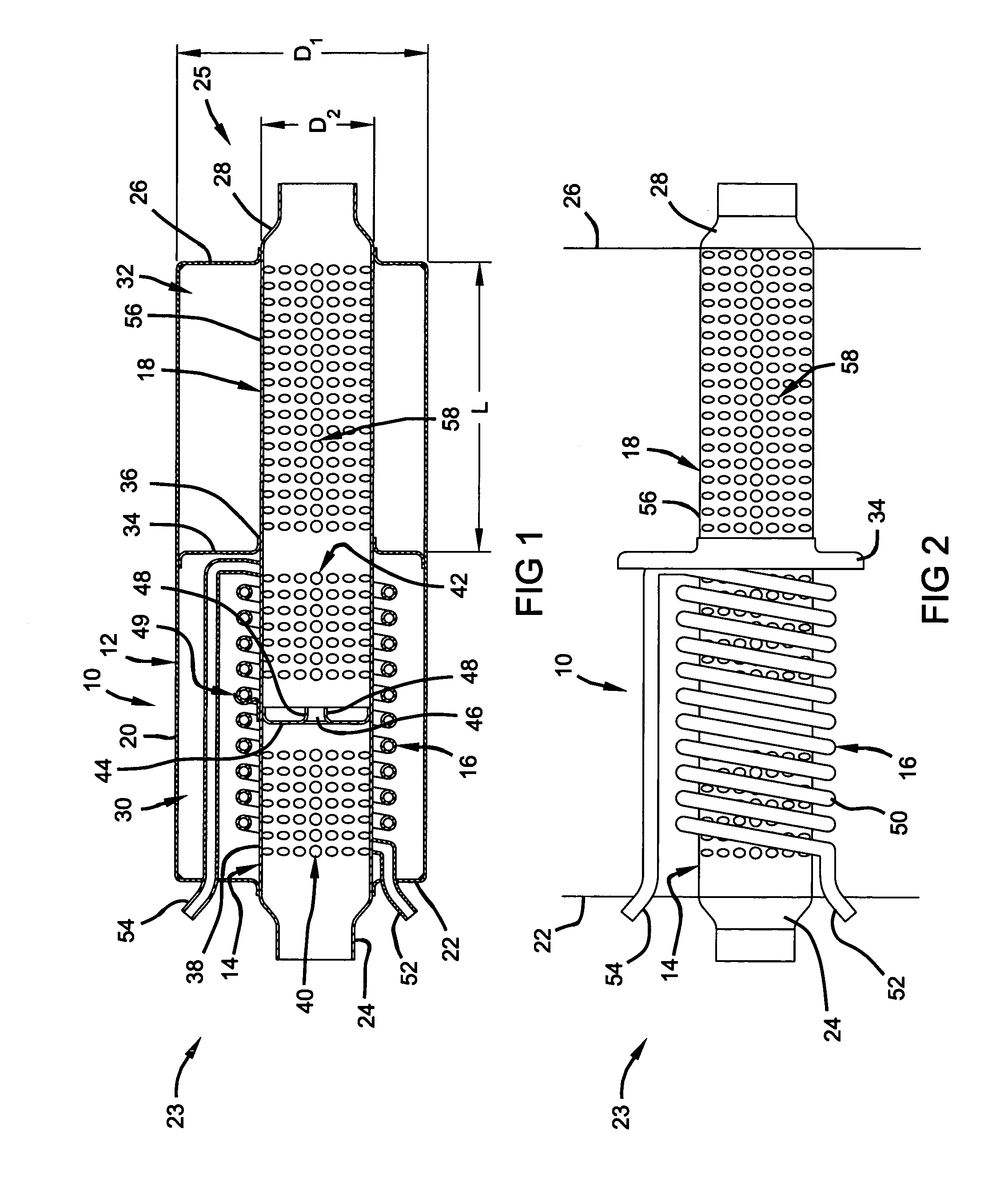 Combined muffler/heat exchanger