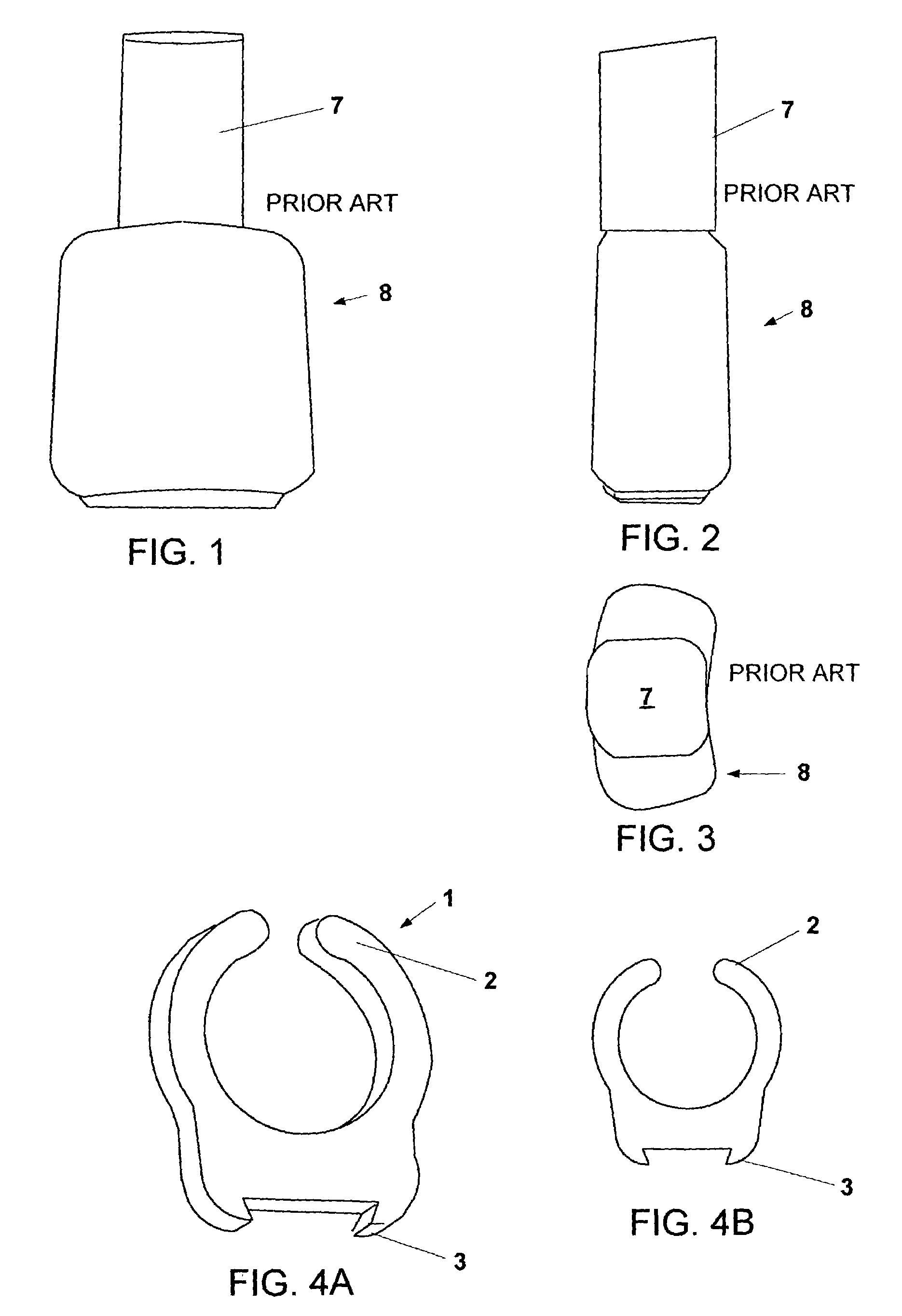 Fingernail holder for fingernail polish bottle