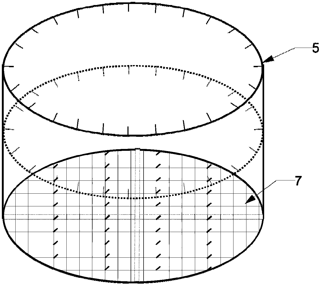 Device and method for collecting sediment surface sedimentation aquatic plant propagule banks