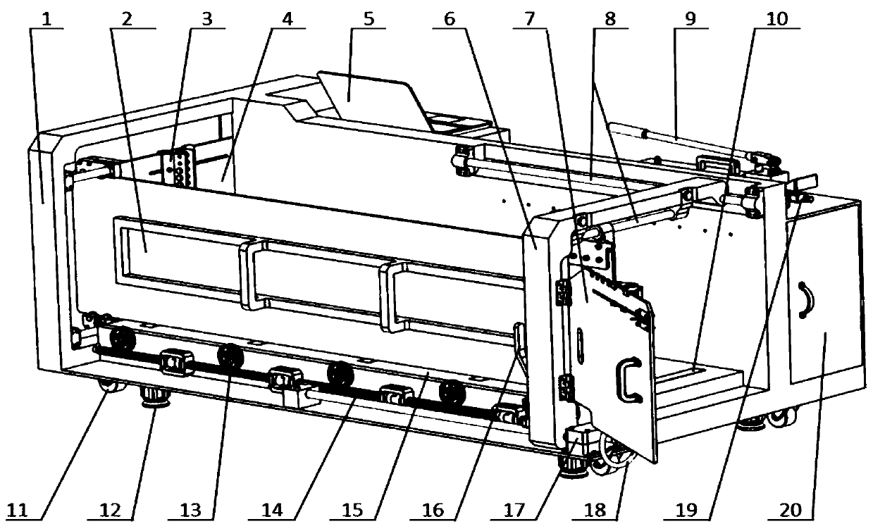 Size-adjustable anchor rod pull-out test platform