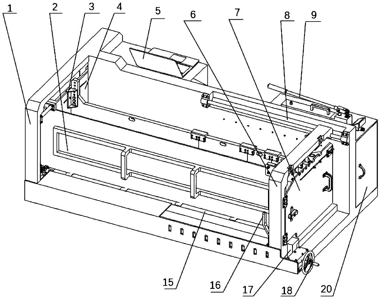 Size-adjustable anchor rod pull-out test platform