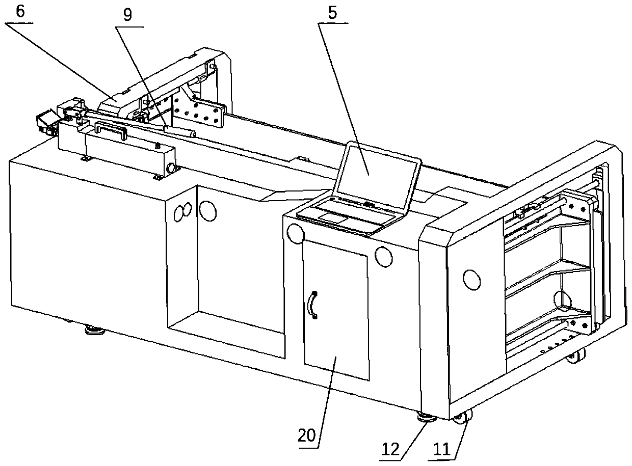 Size-adjustable anchor rod pull-out test platform