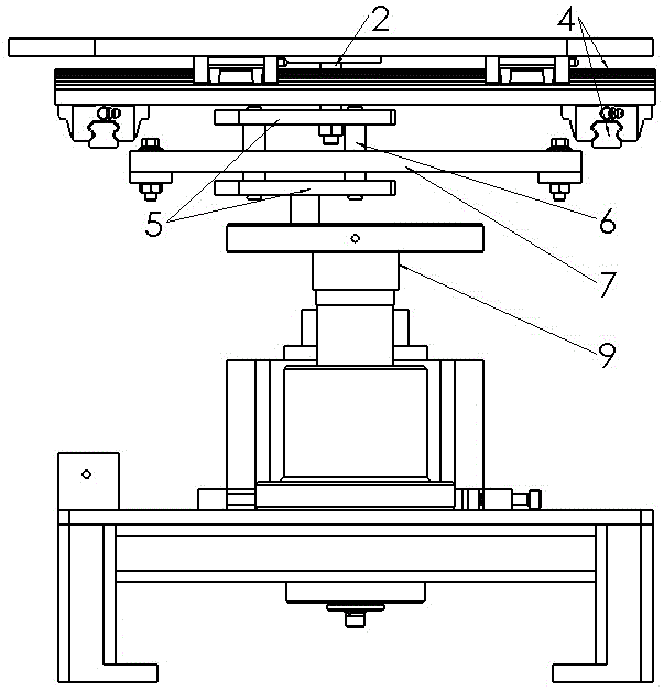 Guide rail type elliptic oscillating mechanism adjustable in eccentricity