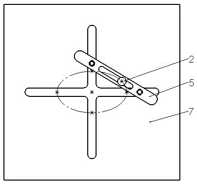 Guide rail type elliptic oscillating mechanism adjustable in eccentricity