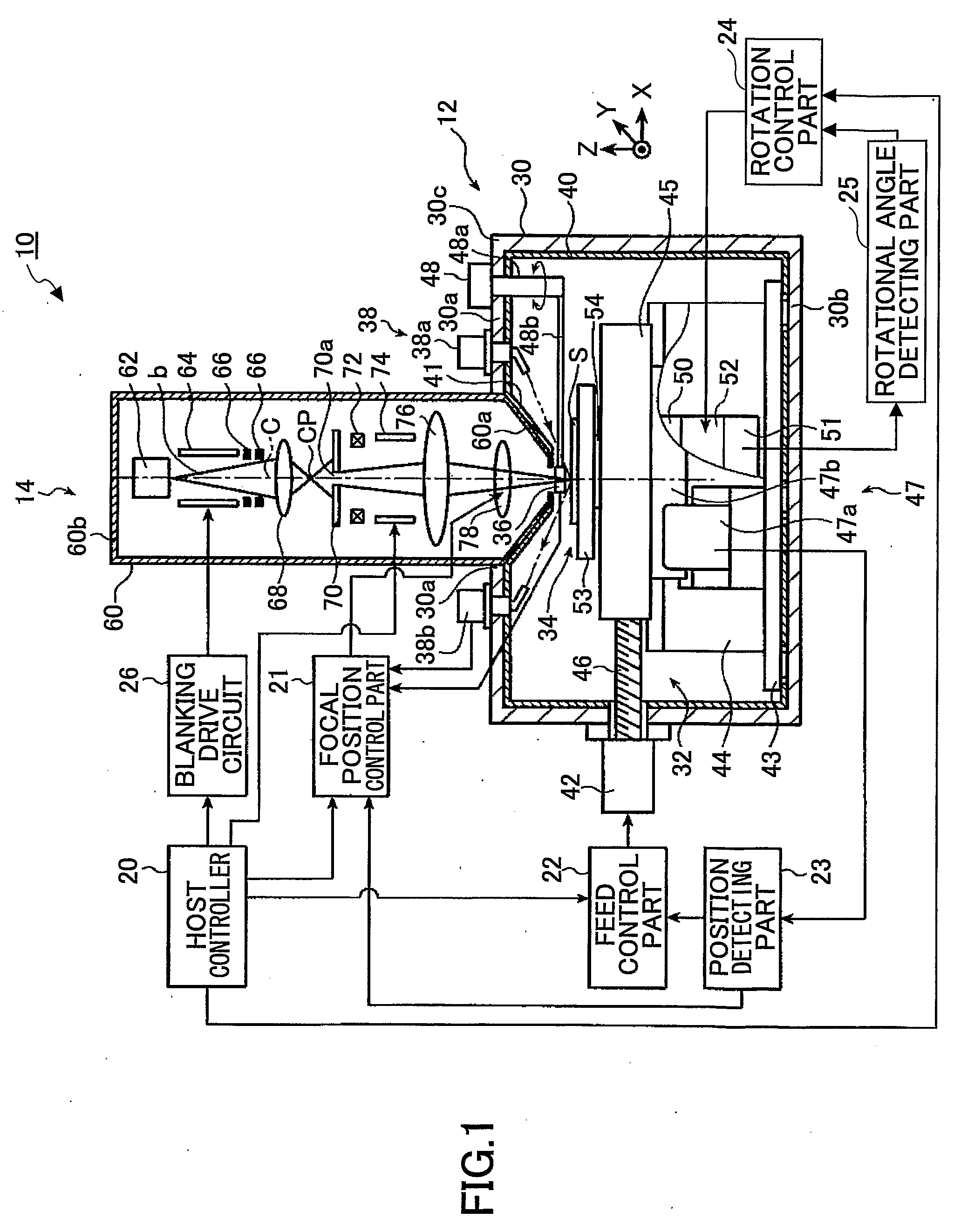 Electron beam recording apparatus