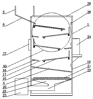 Rapid air-drying equipment for plastic particle processing