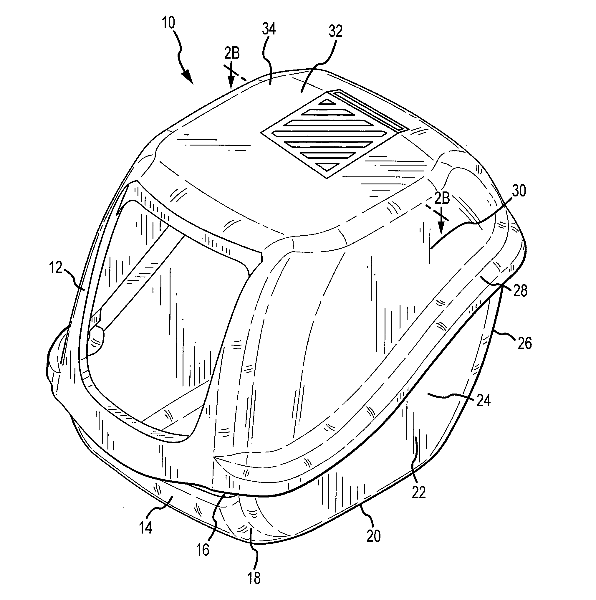 Litter box with removable filter housing