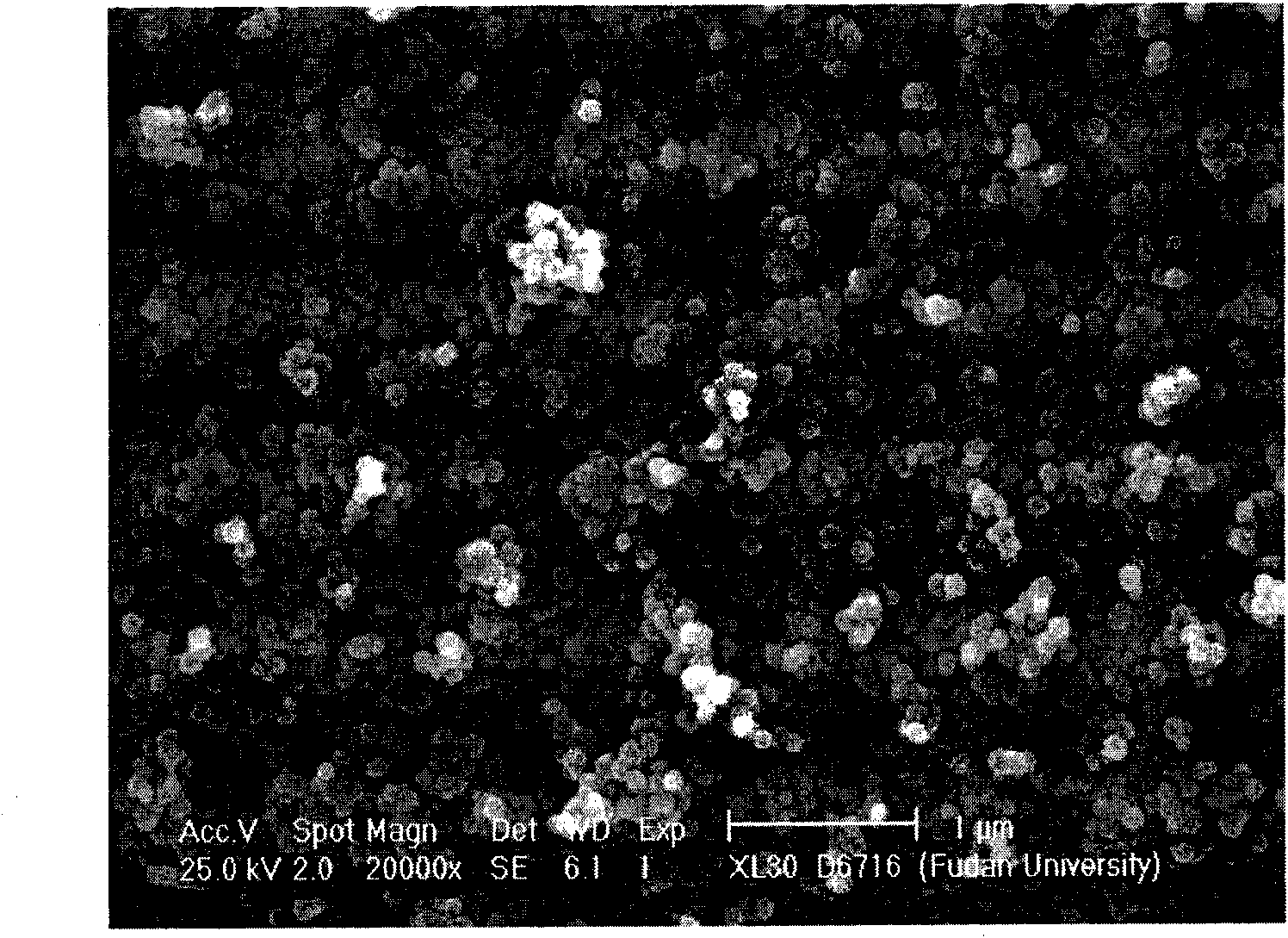 Super paramagnetism inorganic nanometer microballoon and preparation method thereof