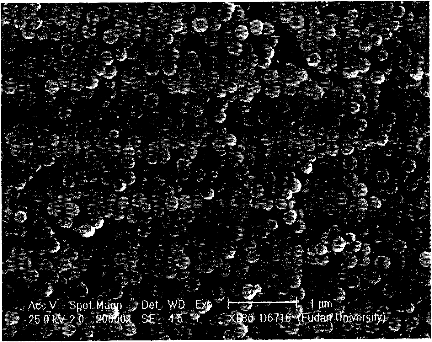 Super paramagnetism inorganic nanometer microballoon and preparation method thereof