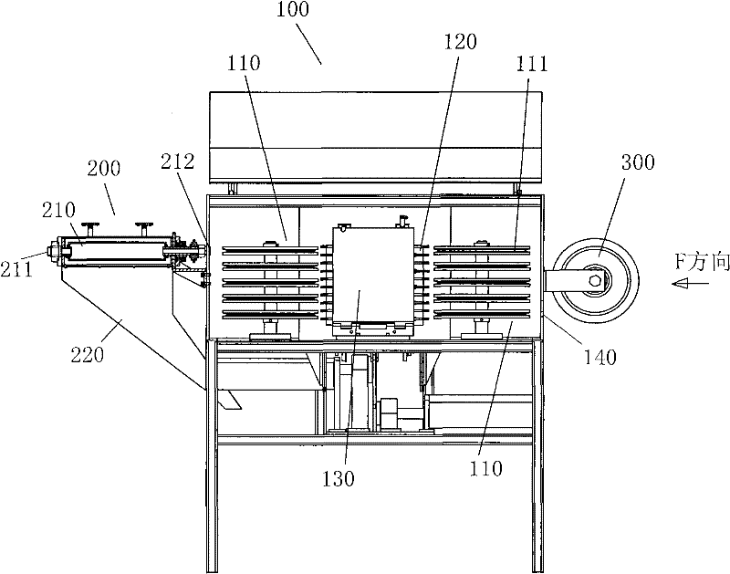 Surface dust-removing device and technology of steel wire and flux-cored wire