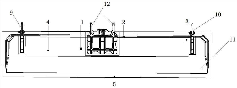 A test method for damage tolerance strength of aircraft full-scale composite spoiler