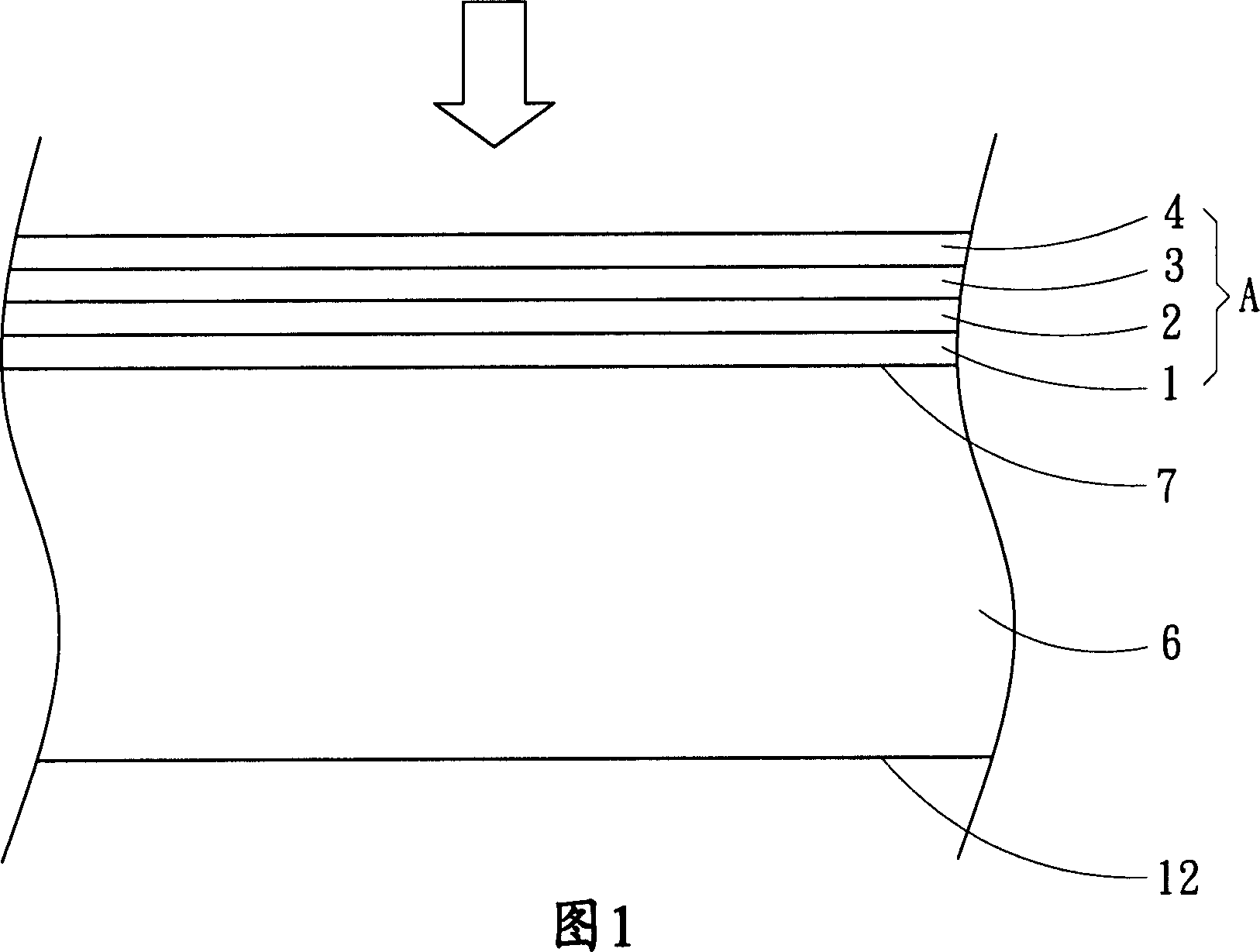 High light transmittance ratio touch screen