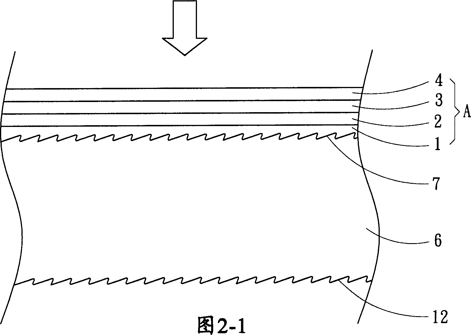 High light transmittance ratio touch screen