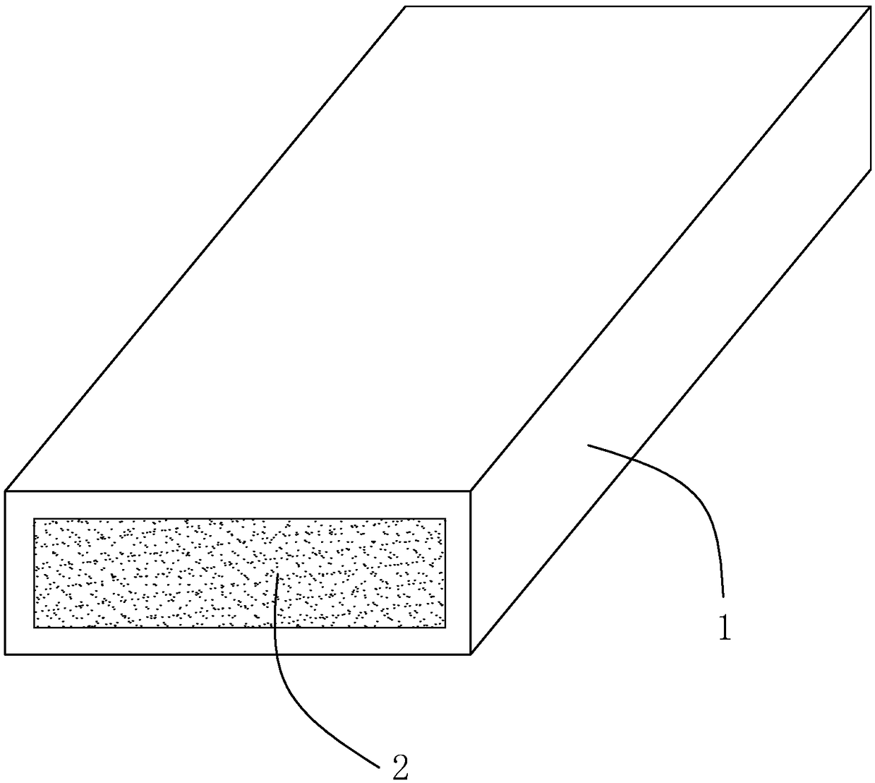 Composite wallboard and production process thereof