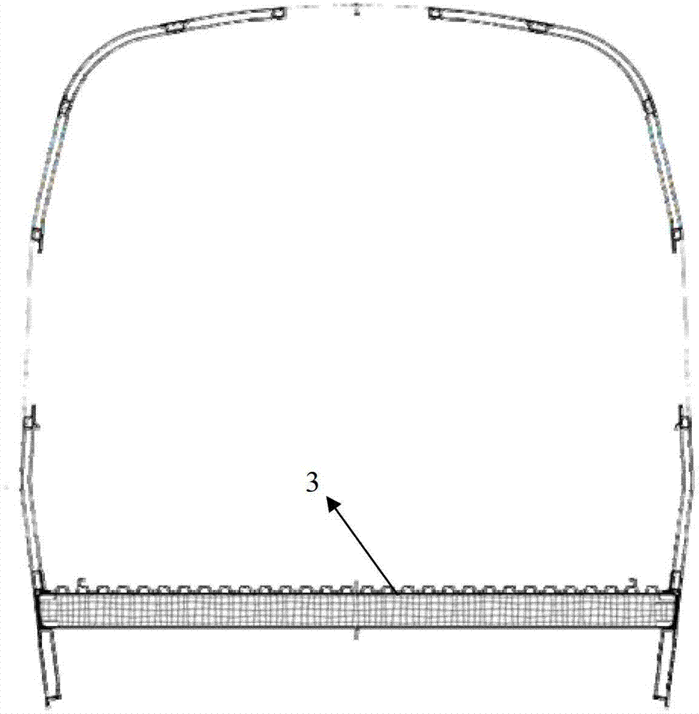 Composite material platform floor with netty three-dimensional whole multidirectional linking and weaving structure and preparation method of the composite material platform floor